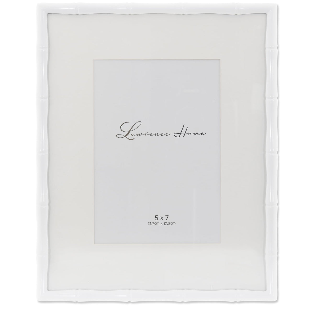 Lawrence 712246 4-Inch W x 6-Inch H Gold Metal Picture Frame with Bamboo Design