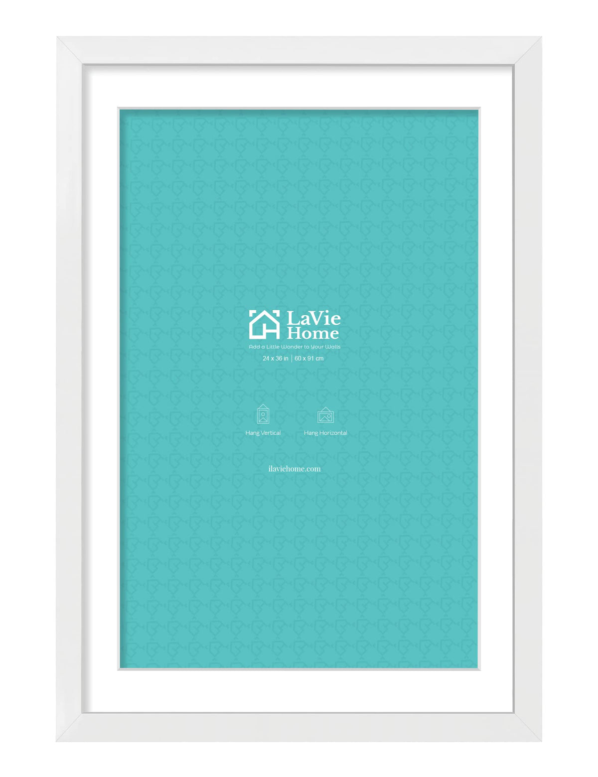 LaVie Home 14x18 Picture Frame Black Poster Frame,Display Pictures 12x16 with Mat or 14x18 Without Mat, Stable and Sturdy Frame and Polished Plexiglass, Horizontal and Vertical Format of The Walls