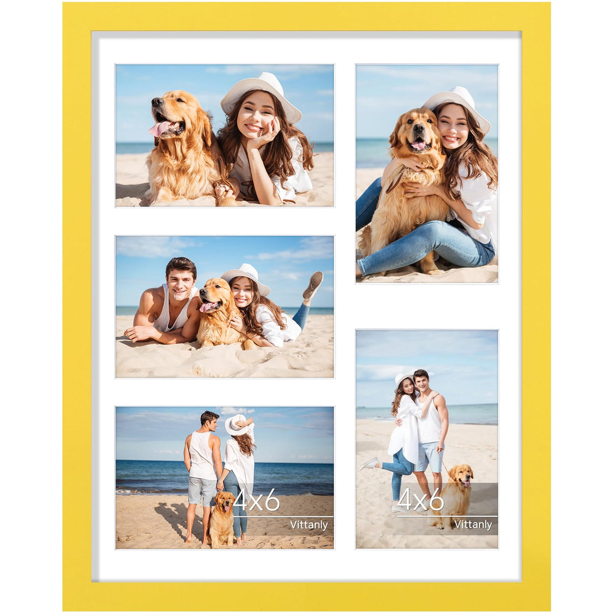 Vittanly 11x14 Collage Picture Frame for Wall Mounting, Black