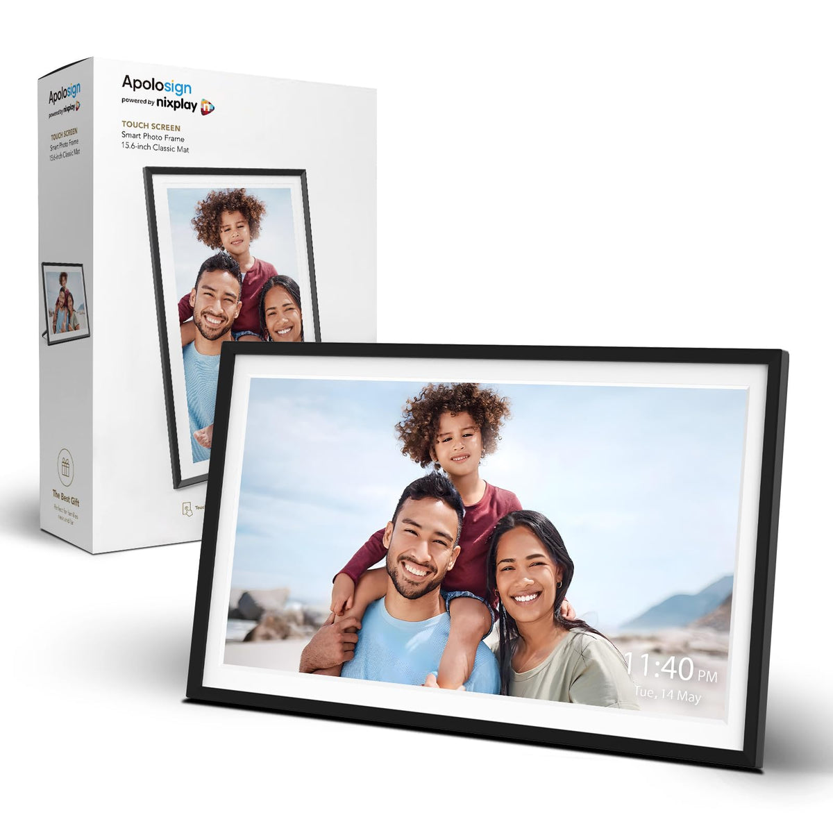 Digital Picture Frame Powered by Nixplay 10.1", Share Photos/Videos via Nixplay App or Email, WiFi Digital Photo Frame with Easy Setup, Support Alexa, Free Cloud Storage, Auto Rotate, Gifts for Mom