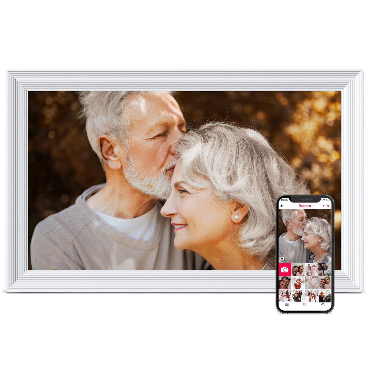 Frameo 15.6" Digital Picture Frame WiFi, Large Display Digital Photo Frame