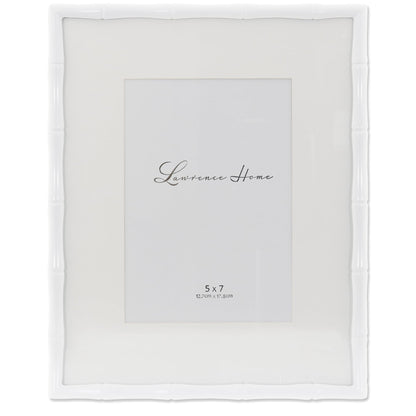 Lawrence 712246 4-Inch W x 6-Inch H Gold Metal Picture Frame with Bamboo Design