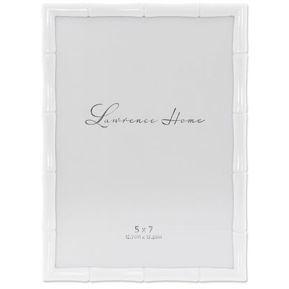 Lawrence 712246 4-Inch W x 6-Inch H Gold Metal Picture Frame with Bamboo Design