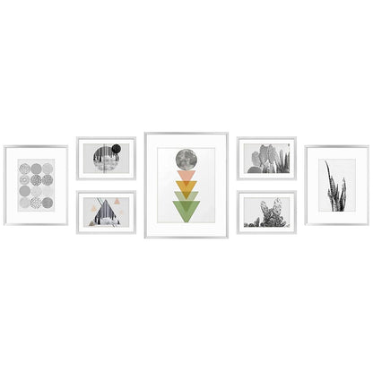 Golden State Art 11x14 Gold Aluminum Frame with White Mat, Real Glass
