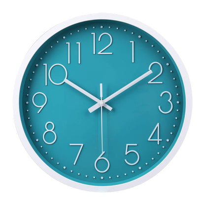 jomparis Wall Clock 12 Inch Non-Ticking Silent Battery Operated Round Wall Clock Modern Elegant Simple Style Clock for Home Office Kitchen Bedroom Living Room