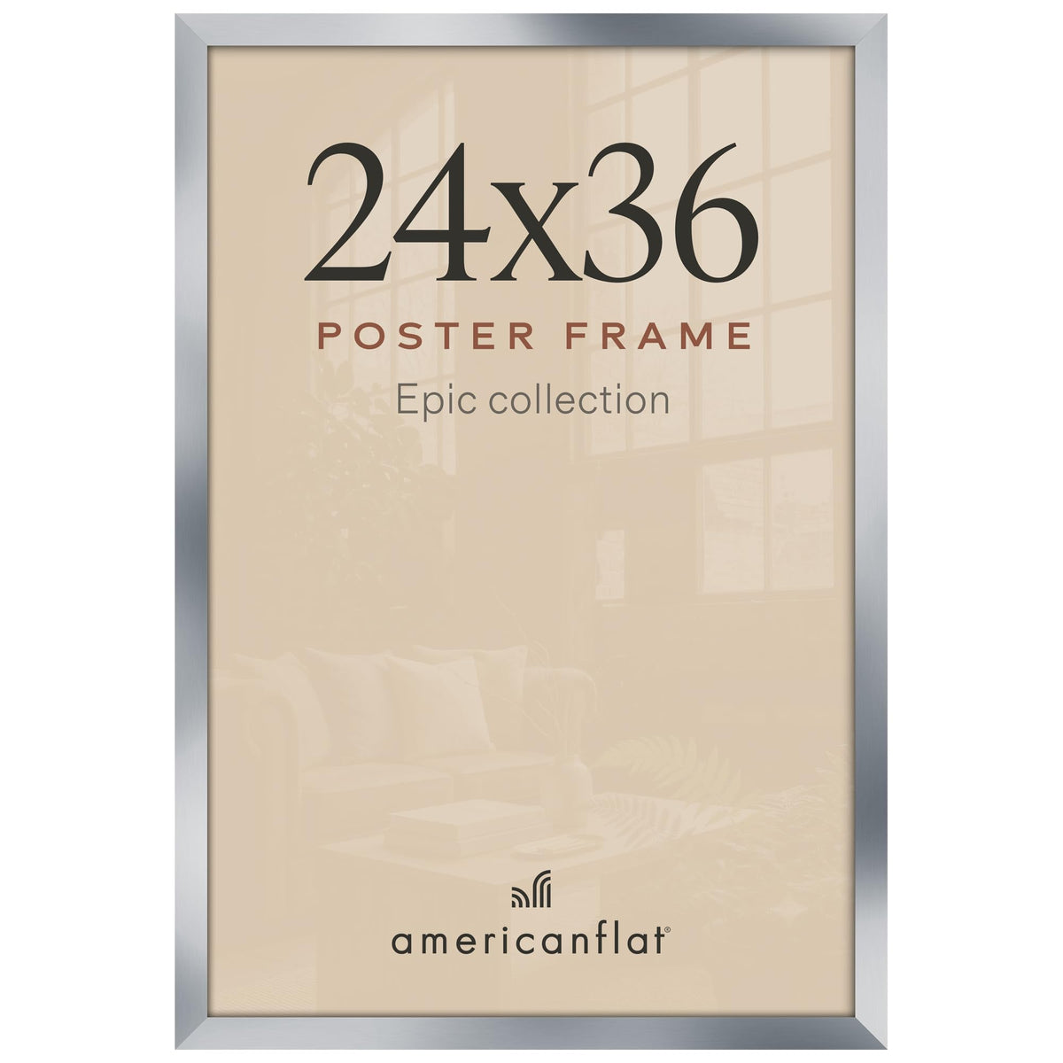 Americanflat 16x20 Poster Frame - Engineered Wood - Black