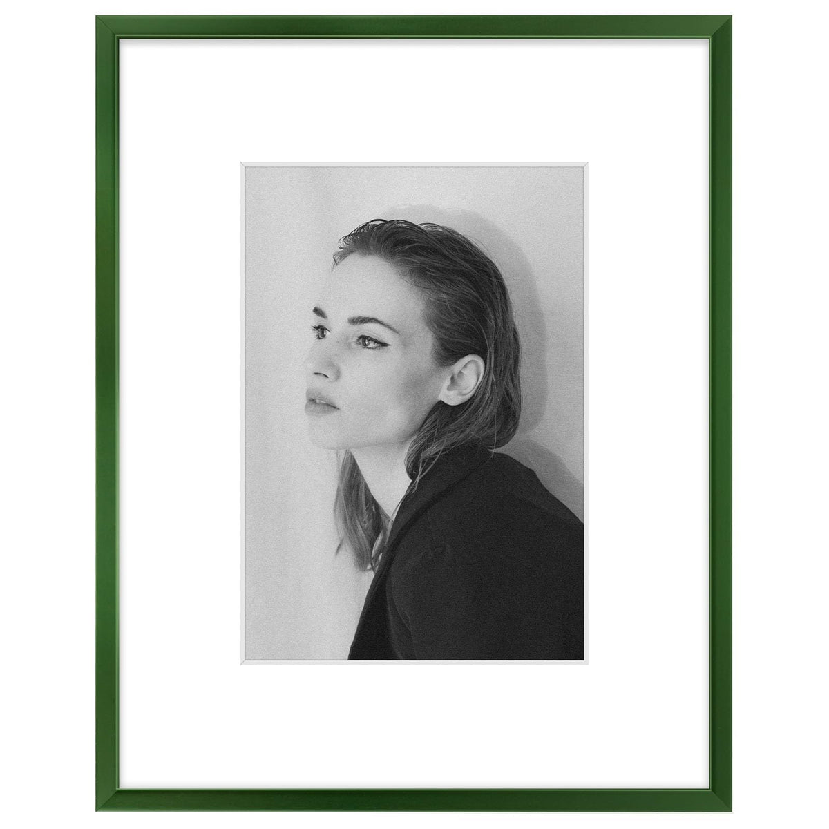 Golden State Art 11x14 Gold Aluminum Frame with White Mat, Real Glass