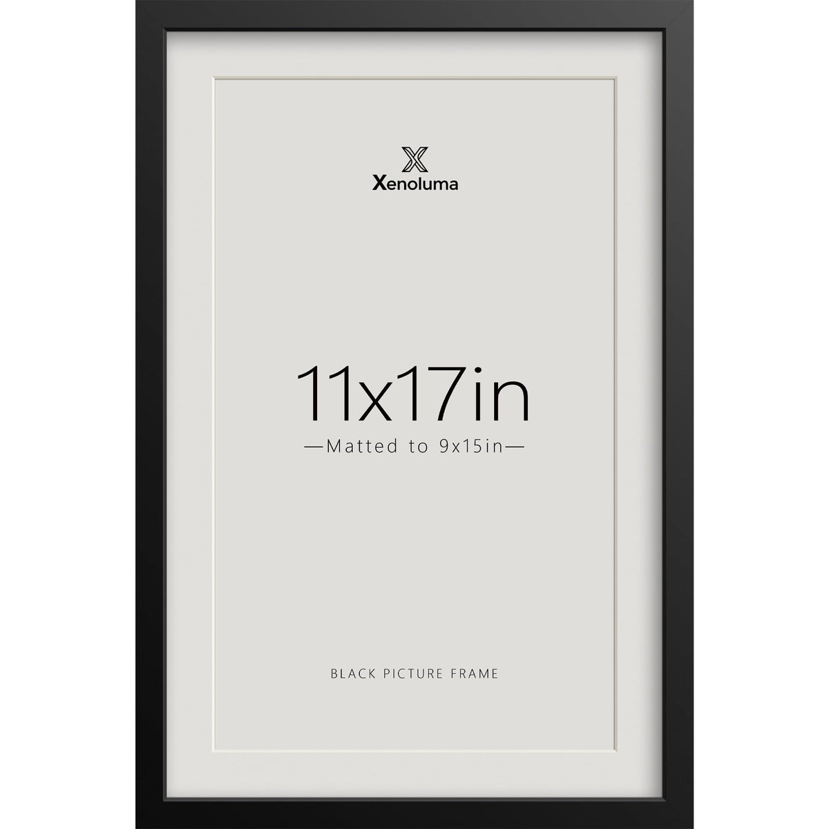 8.5 By 11 Picture Frames 6x8 with Mat - Black Photo Frame 1 Pack