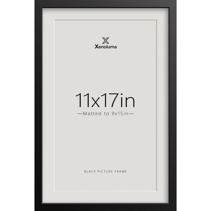 8.5 By 11 Picture Frames 6x8 with Mat - Black Photo Frame 1 Pack