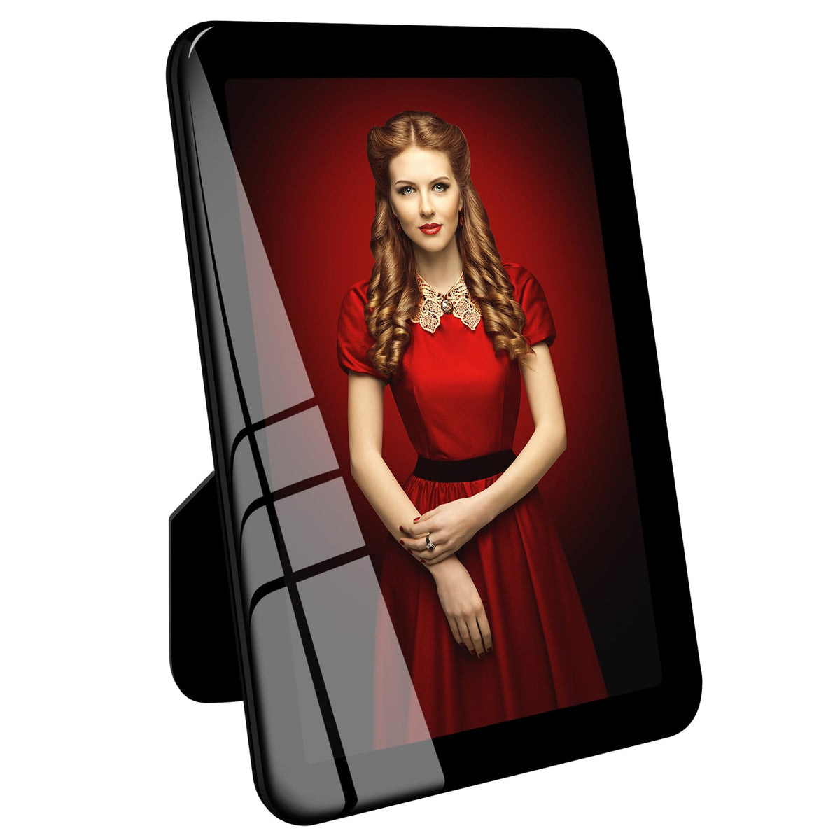 Bluesun 8x10 Picture Frame Black Standing can be Vertical and Horizontal - Real Glass Frames, Cool 8×10 Photo Frame, Wall Frames Gifts for Men Boyfriend Dad Boss and Loved Ones(8x10, Black)
