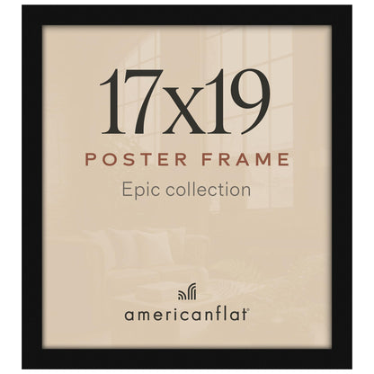 Americanflat 16x20 Poster Frame - Engineered Wood - Black