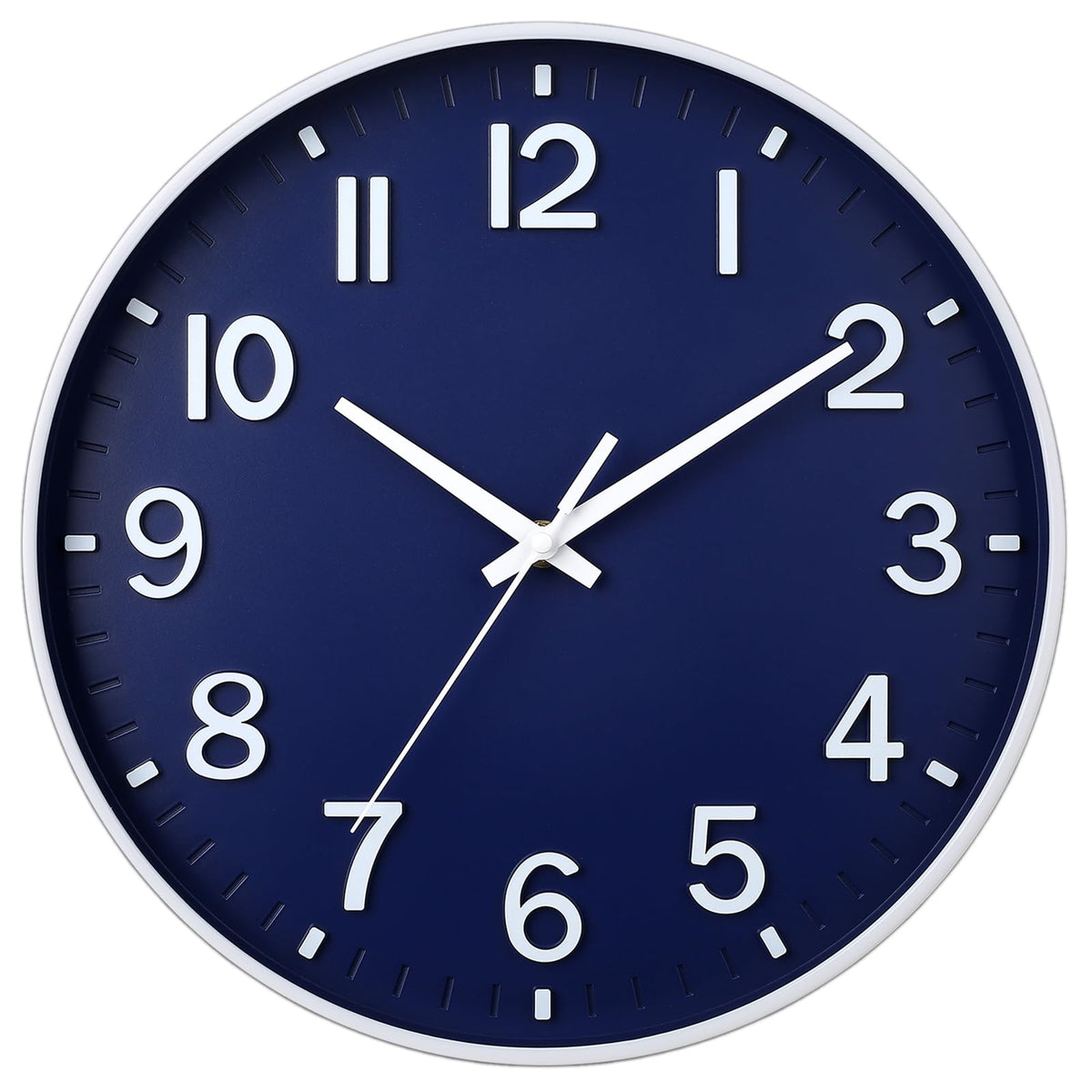 HZDHCLH 8 Inch Wall Clock Battery Operated Silent Non Ticking Green Modern