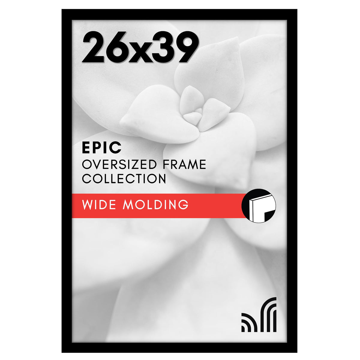 Americanflat 16x20 Poster Frame - Engineered Wood - Black