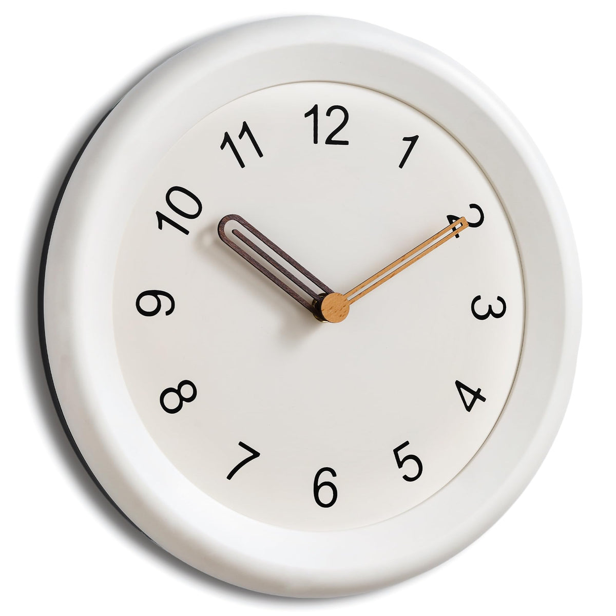 Mosewa Wall Clock 8" Battery Operated Silent Non-Ticking Simple Minimalist