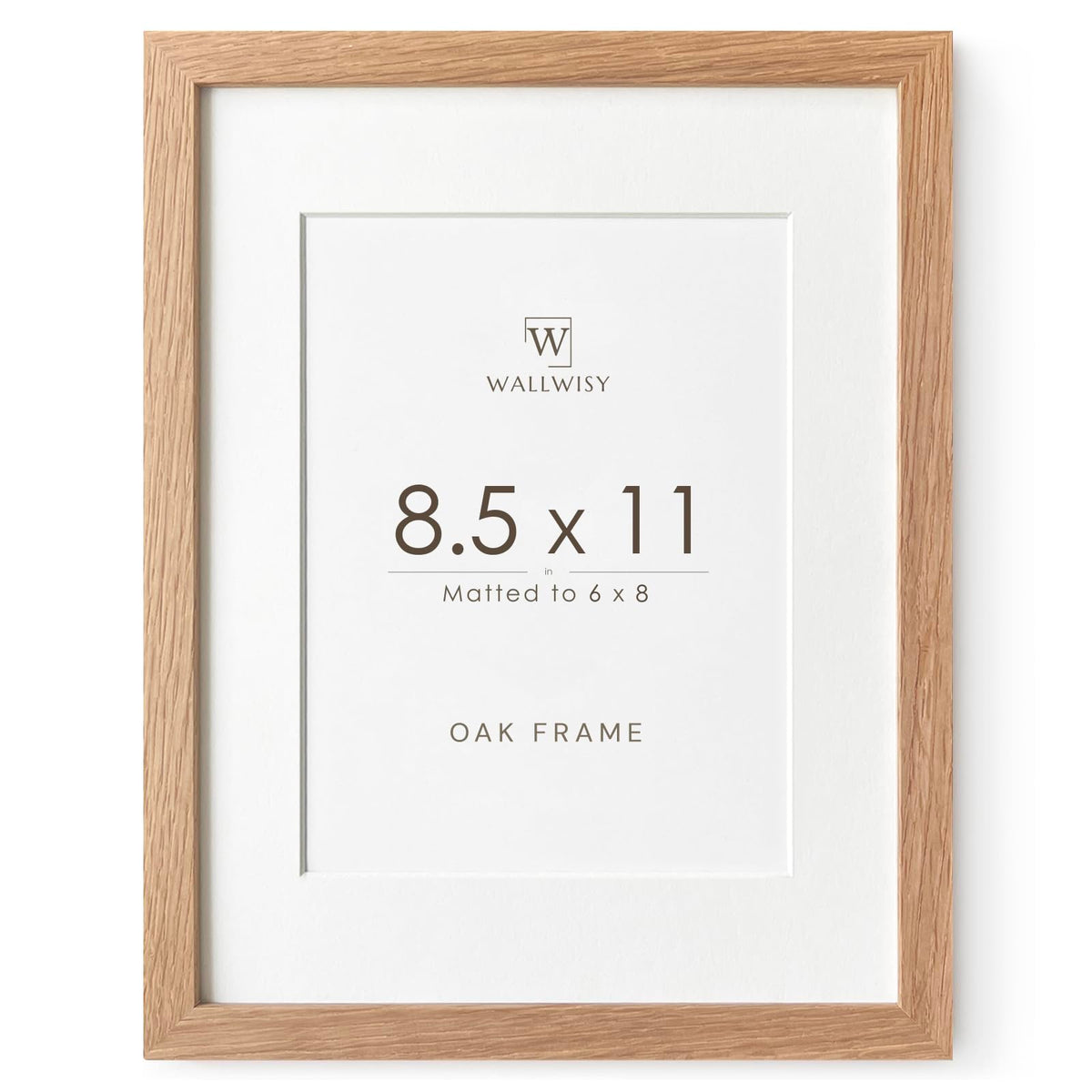 5x7 Picture Frame, Solid Oak Wood 5x7 Photo Frame with Mat to 4x6