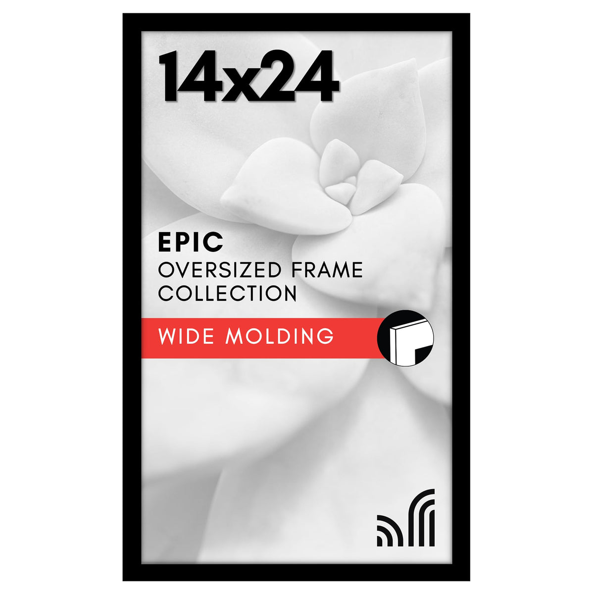 Americanflat 16x20 Poster Frame - Engineered Wood - Black