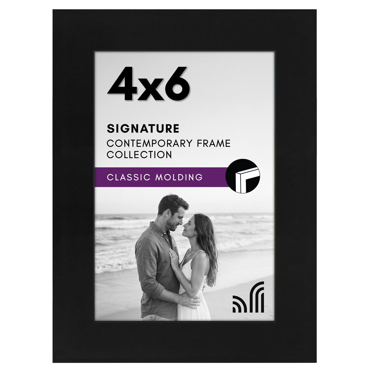 Americanflat 11x17 Picture Frame - Engineered Wood - Black
