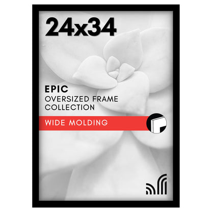 Americanflat 16x20 Poster Frame - Engineered Wood - Black