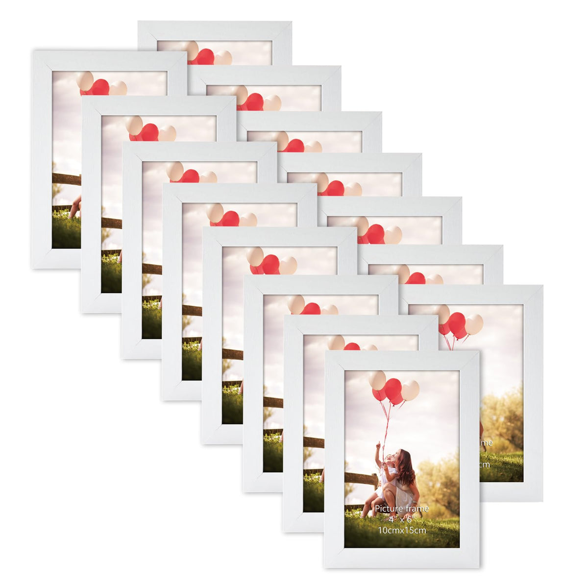 HORLIMER 8x10 Picture Frame Set of 15, Black Picture Frames Display 8 by 10 Photo for Wall or Tabletop