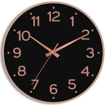 Roymnie 14 Inch Wall Clock Battery Operated Silent Non Ticking Green Analog