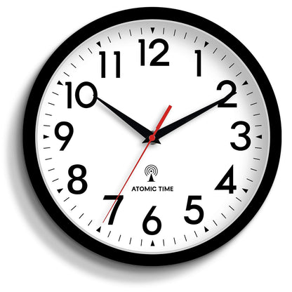 DAXSMY 14 Inch Wall Clock, Battery Operated Silent Non Ticking