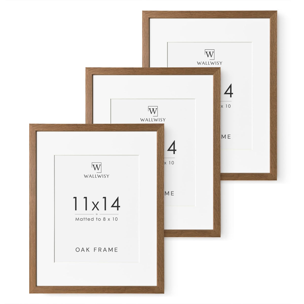 5x7 Picture Frame, Solid Oak Wood 5x7 Photo Frame with Mat to 4x6