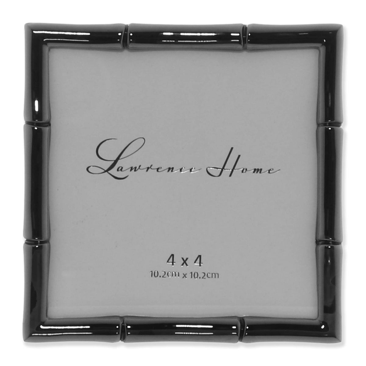 Lawrence 712246 4-Inch W x 6-Inch H Gold Metal Picture Frame with Bamboo Design