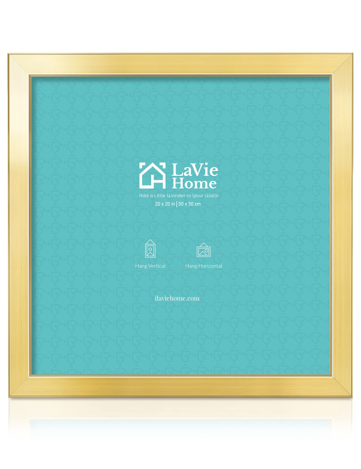 LaVie Home 14x18 Picture Frame Black Poster Frame,Display Pictures 12x16 with Mat or 14x18 Without Mat, Stable and Sturdy Frame and Polished Plexiglass, Horizontal and Vertical Format of The Walls