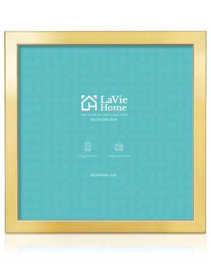 LaVie Home 14x18 Picture Frame Black Poster Frame,Display Pictures 12x16 with Mat or 14x18 Without Mat, Stable and Sturdy Frame and Polished Plexiglass, Horizontal and Vertical Format of The Walls
