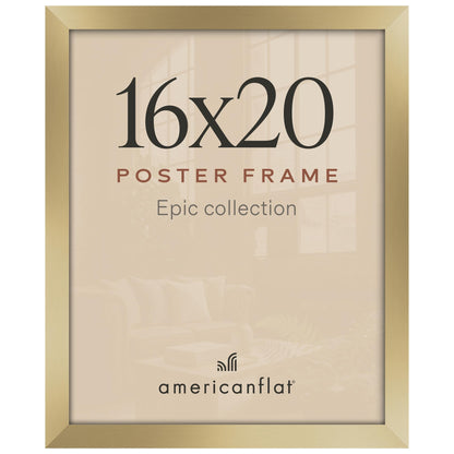 Americanflat 16x20 Poster Frame - Engineered Wood - Black