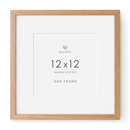 5x7 Picture Frame, Solid Oak Wood 5x7 Photo Frame with Mat to 4x6