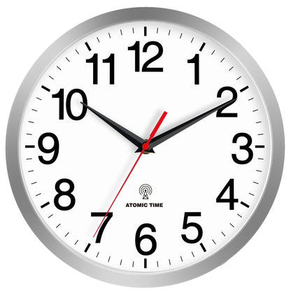 Rohioue Wall Clock Analog 10 Inch Black Battery Operated Silent Clock