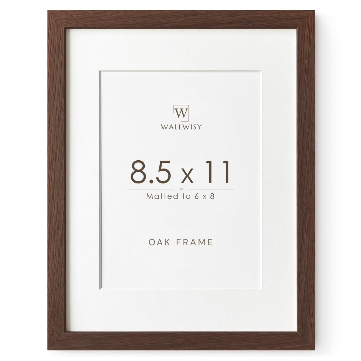 5x7 Picture Frame, Solid Oak Wood 5x7 Photo Frame with Mat to 4x6