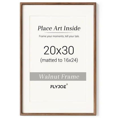 Picture Frame, USA-Sourced Hardwood Photo Frame, Walnut, 11x14
