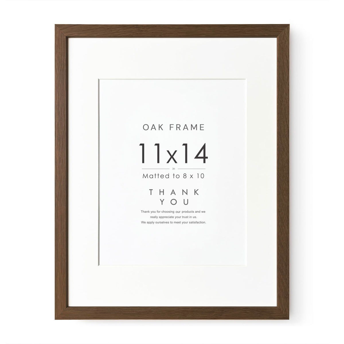 5x7 Picture Frame, Solid Oak Wood 5x7 Photo Frame with Mat to 4x6