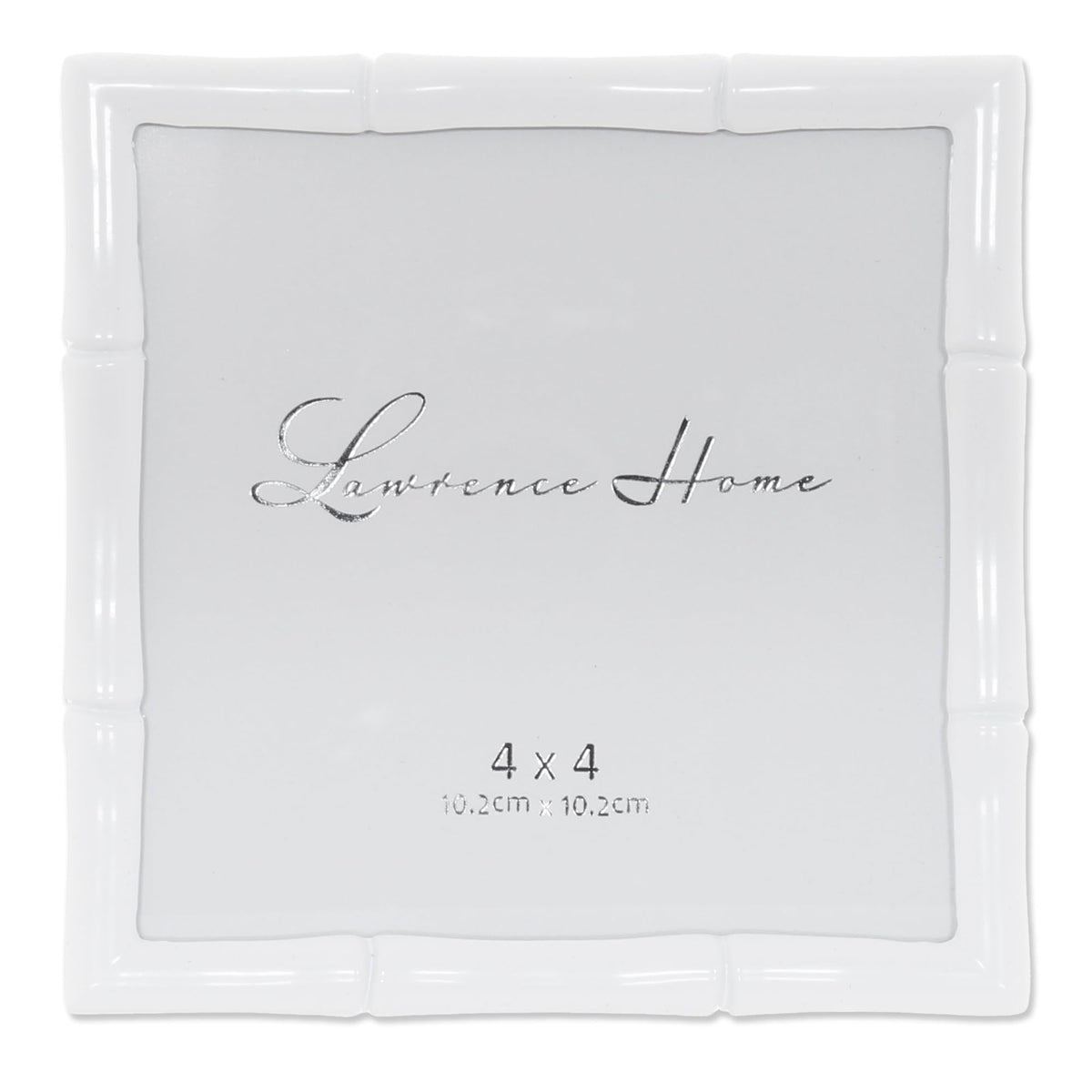 Lawrence 712246 4-Inch W x 6-Inch H Gold Metal Picture Frame with Bamboo Design