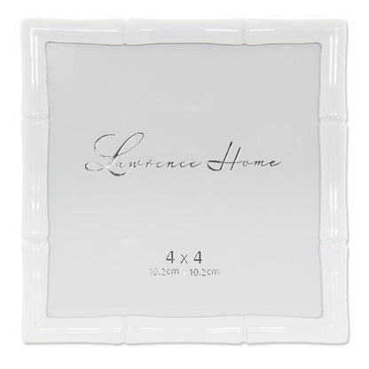 Lawrence 712246 4-Inch W x 6-Inch H Gold Metal Picture Frame with Bamboo Design
