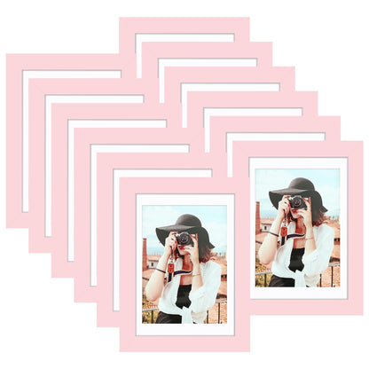 Picrit 8x10 Picture Frame Set of 12, Modern Gallery Wall Frames, Black