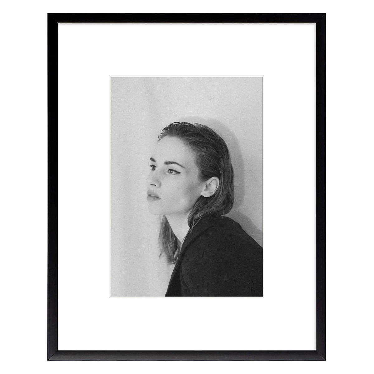 Golden State Art 11x14 Gold Aluminum Frame with White Mat, Real Glass