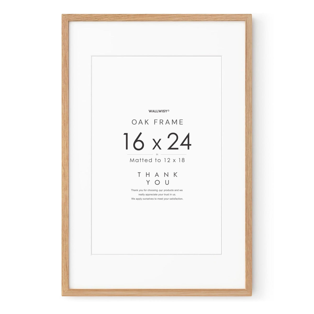 5x7 Picture Frame, Solid Oak Wood 5x7 Photo Frame with Mat to 4x6