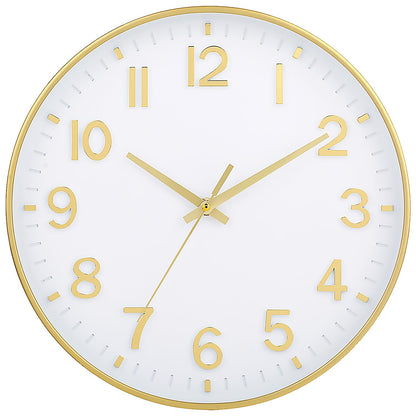 HZDHCLH 8 Inch Wall Clock Battery Operated Silent Non Ticking Green Modern