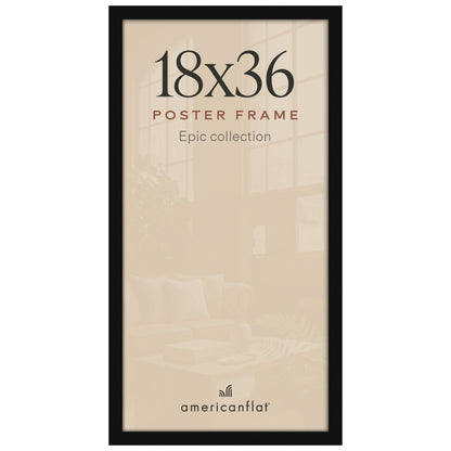 Americanflat 16x20 Poster Frame - Engineered Wood - Black