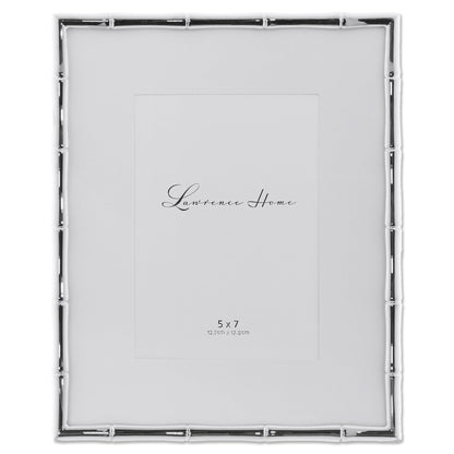 Lawrence 712246 4-Inch W x 6-Inch H Gold Metal Picture Frame with Bamboo Design
