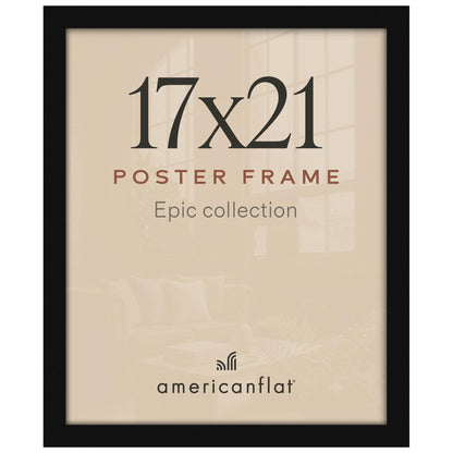 Americanflat 16x20 Poster Frame - Engineered Wood - Black