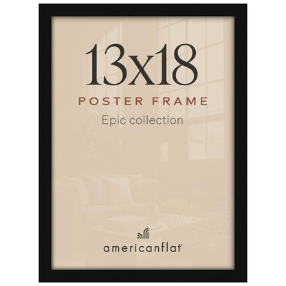 Americanflat 16x20 Poster Frame - Engineered Wood - Black