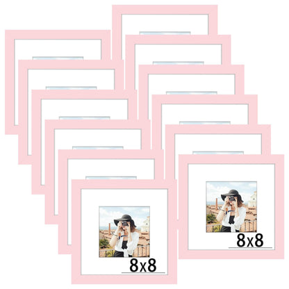 Picrit 8x10 Picture Frame Set of 12, Modern Gallery Wall Frames, Black