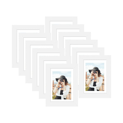 Picrit 8x10 Picture Frame Set of 12, Modern Gallery Wall Frames, Black