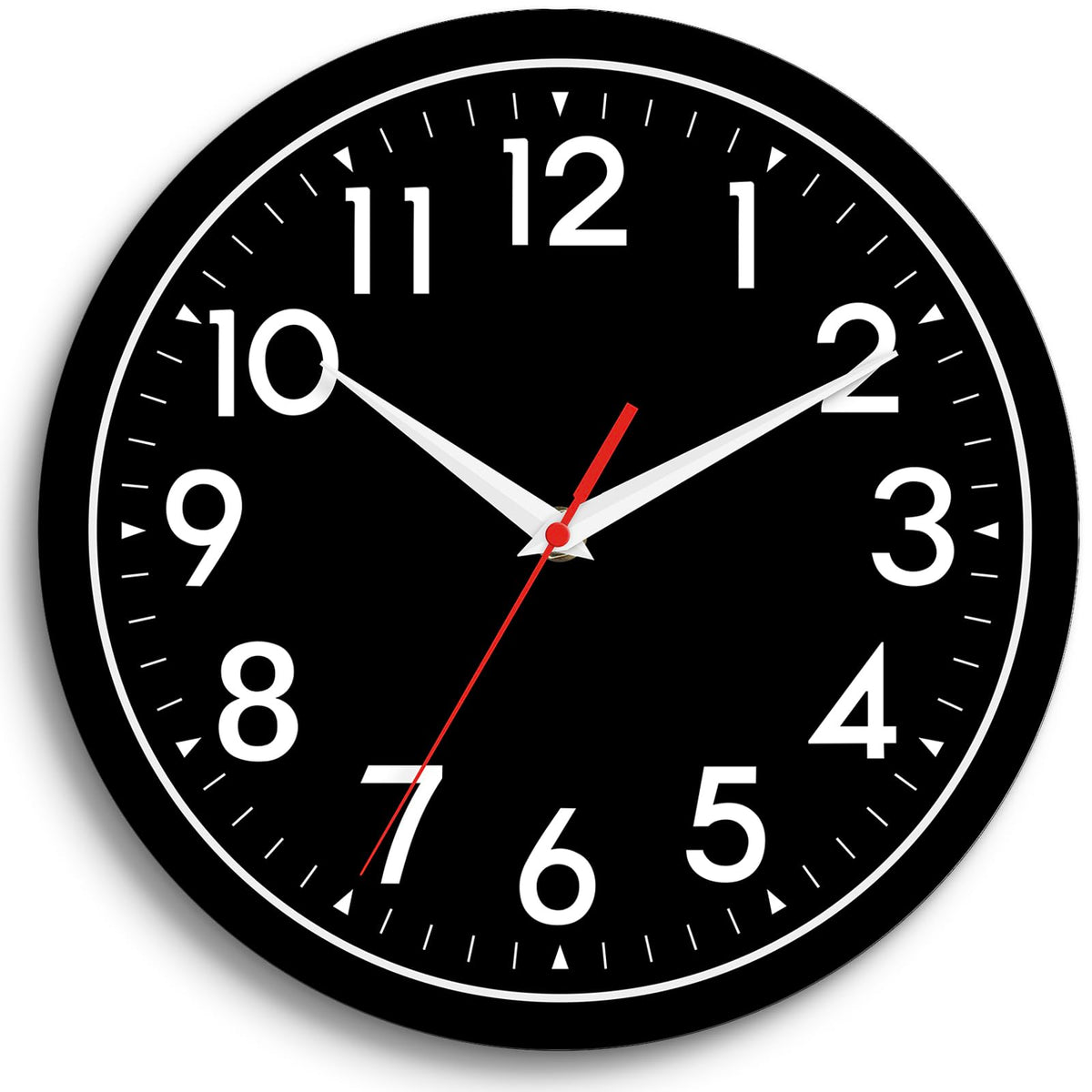 DAXSMY 14 Inch Wall Clock, Battery Operated Silent Non Ticking