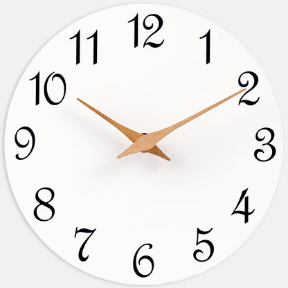 Mosewa Wall Clock 14" Battery Operated Silent Non-Ticking Simple Minimalist
