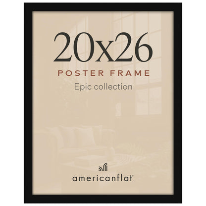Americanflat 16x20 Poster Frame - Engineered Wood - Black